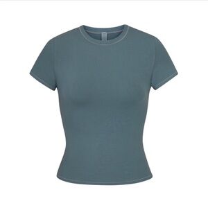 SKIMS Cotton Jersey T-shirt | Kyanite